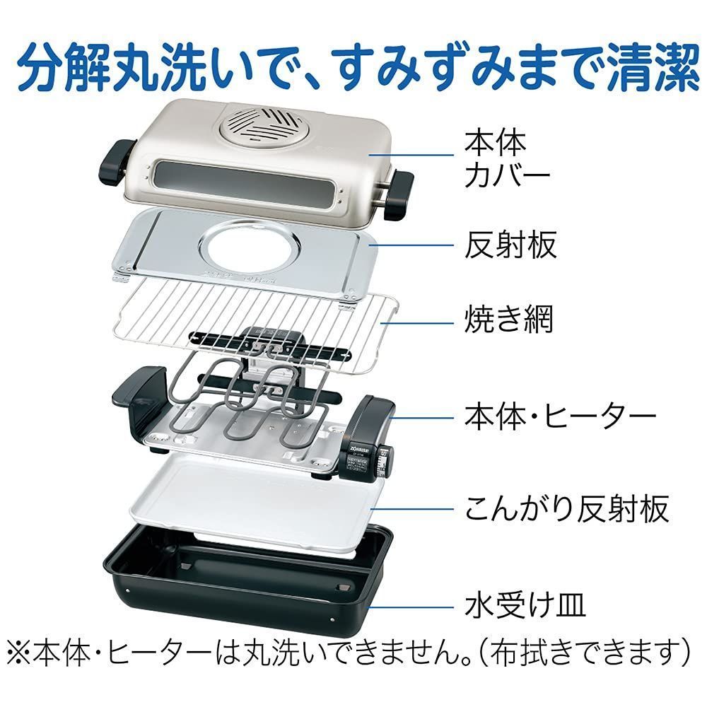 数量限定】EF-VG40-SA 分解洗い&プラチナ触媒フィルター 両面焼き 