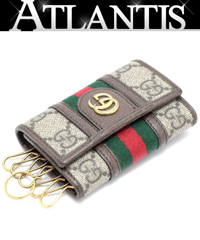 極美品✨GUCCI グッチ 6連 キーケース GG マーモント 黒 ブラック