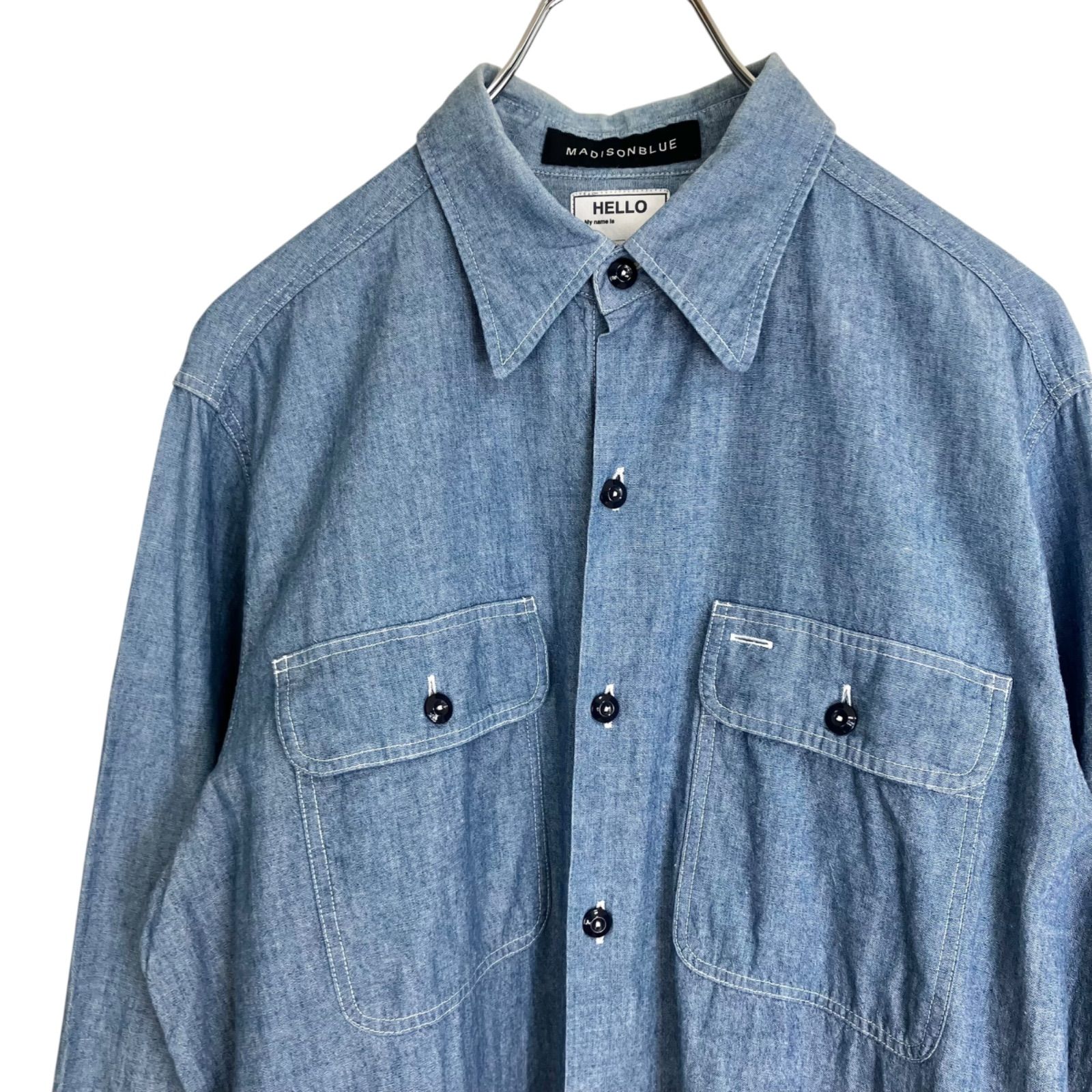 MADISONBLUE (マディソンブルー) シャツワンピ MADISONBLUE ネイビー