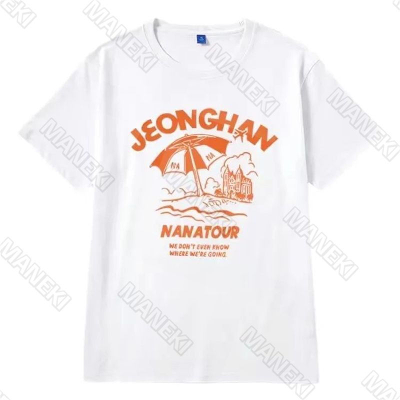完璧すぎるが故三度も SEVENTEEN ホワイト 半袖Tシャツ TOUR NANA SVT セブンティーン アイドル