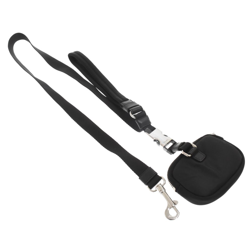 M*様 美品PRADA ブラック ナイロン リード PRADA プラダ 2YG008 BV1 F0002 ナイロン リード ペット用品 犬