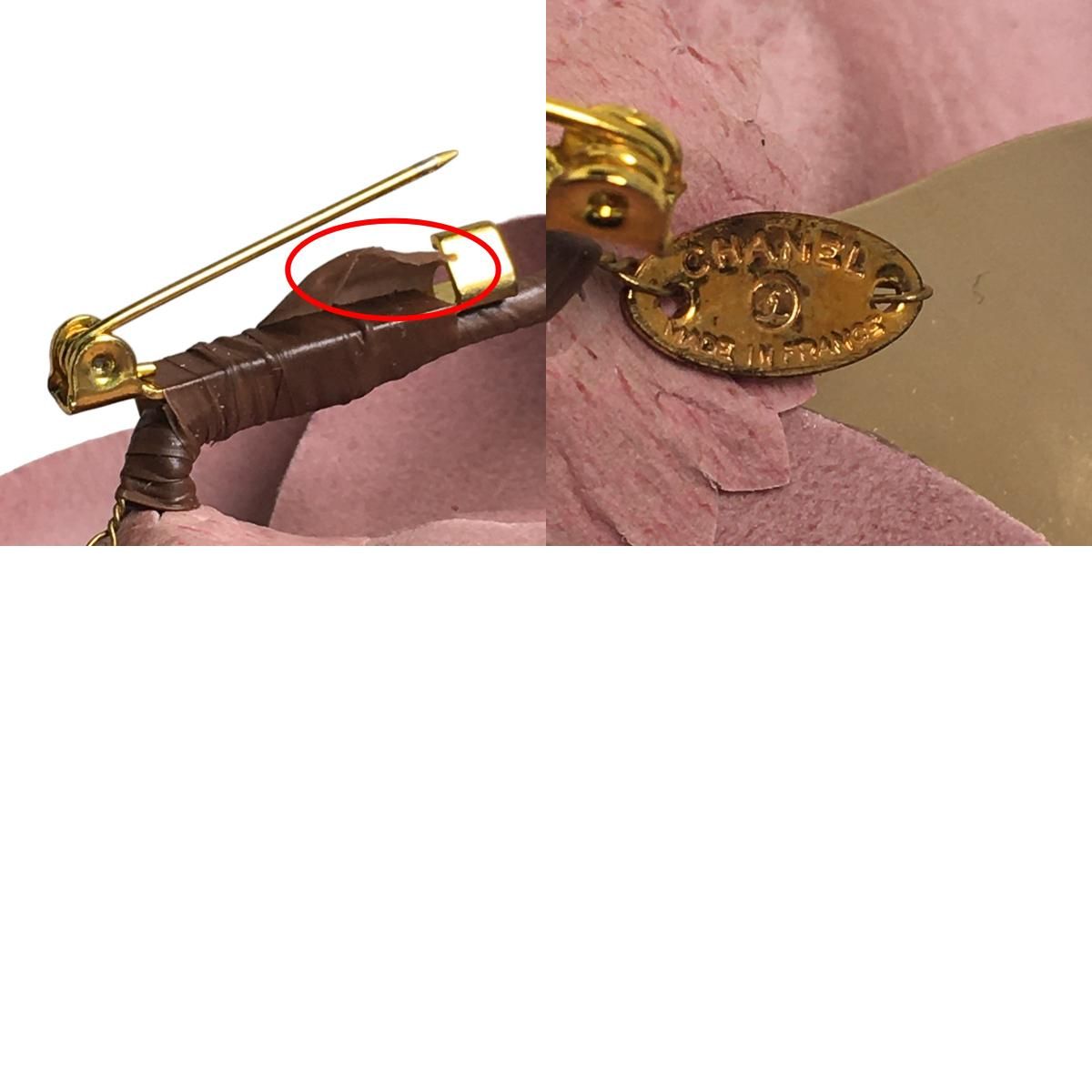 CHANEL カメリア コサージュ ブローチ ピンク 箱付き　お値下げしました シャネル 箱付き カメリア コサージュ ブローチ CHANEL ピンク
