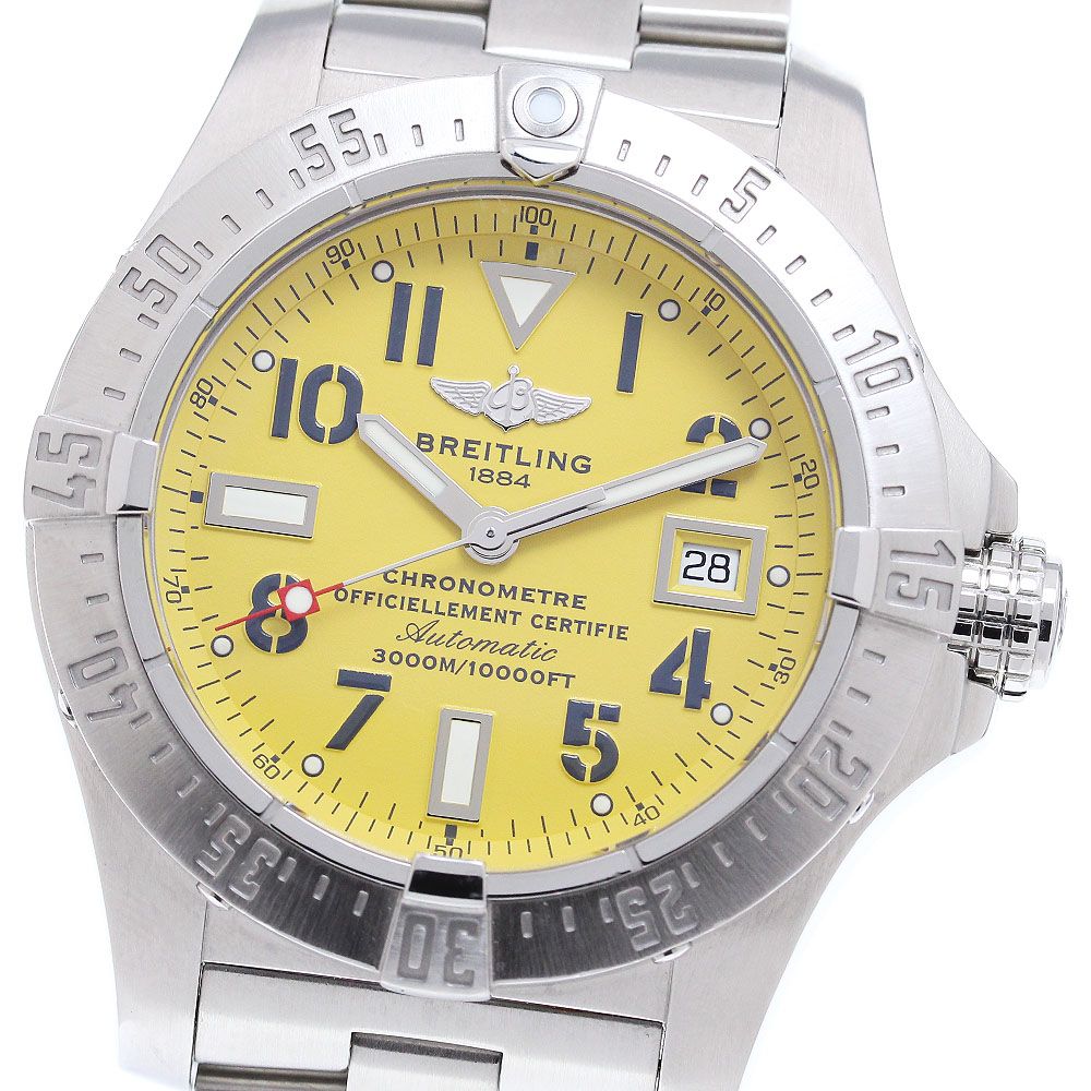 ブライトリング BREITLING A17330 アベンジャー シーウルフ デイト 自動巻き メンズ良品_864361