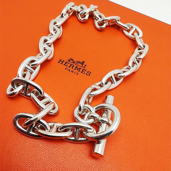 HERMES エルメス シルバーネックレス チェーン 50cm 超希少 美品