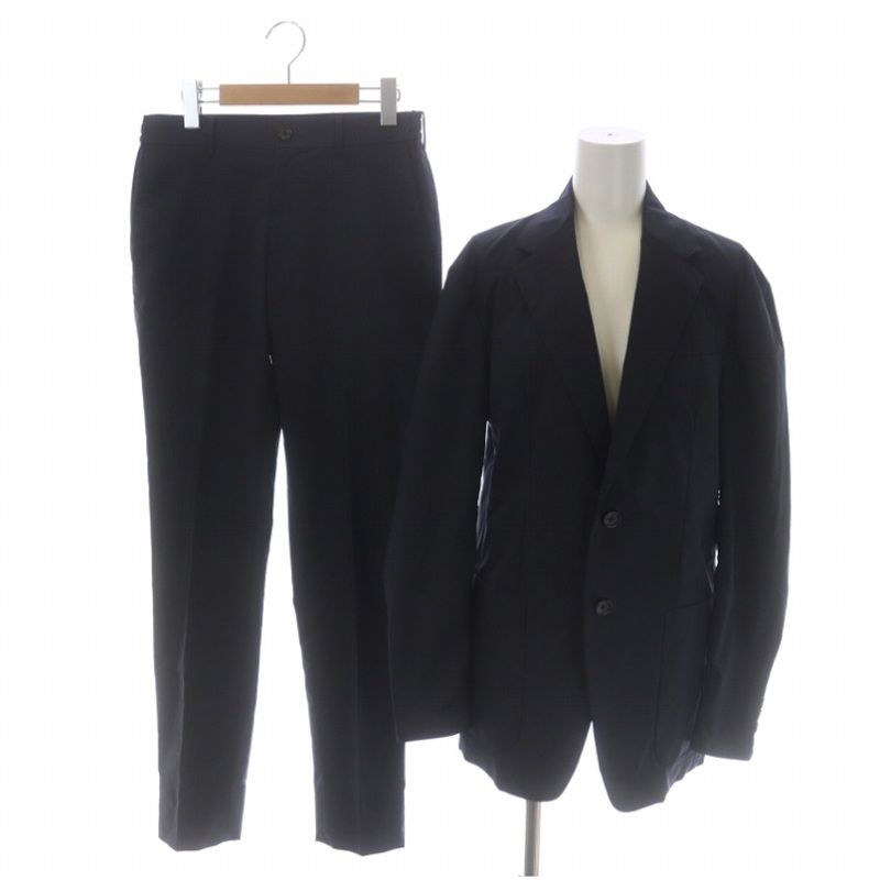 ESTNATION エストネーション セットアップ ネイビー L / M 上下 ESTNATION / ストレッチサキソニー セットアップイージースラックス