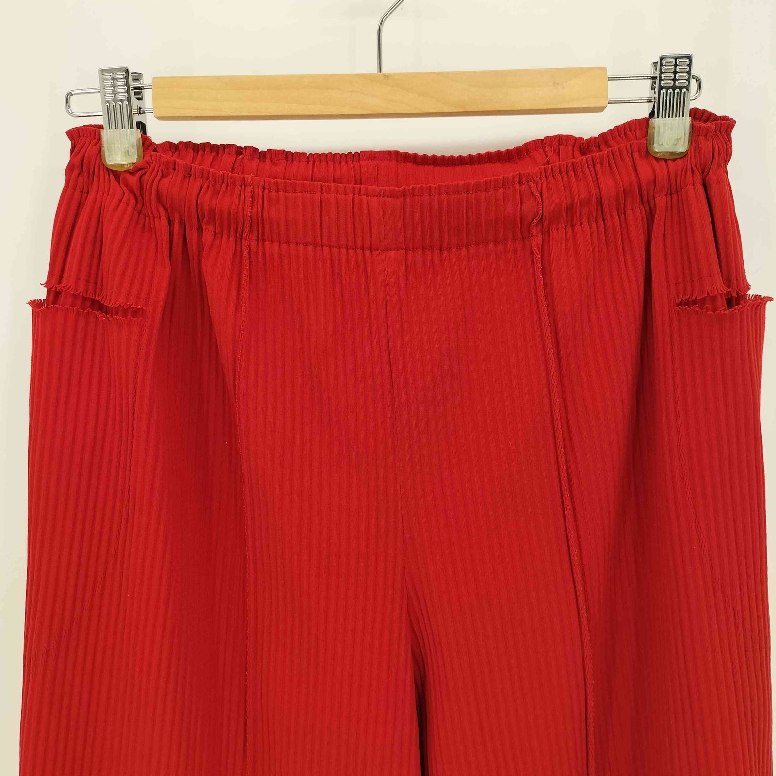 ミー イッセイミヤケ me ISSEY MIYAKE A-POC INSIDE インサイドアウト プリーツ イージーワイドパンツ バミューダパンツ レディース 表記無 WWW_NOITHATQUANGTHANH_NET