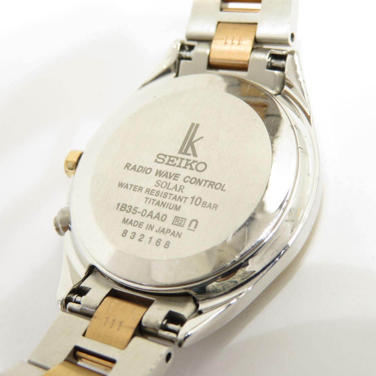 SEIKO セイコー LUKIA ルキア レディダイヤ SSQV040 1B35-0AA0 ソーラー電波 腕時計 ※中古