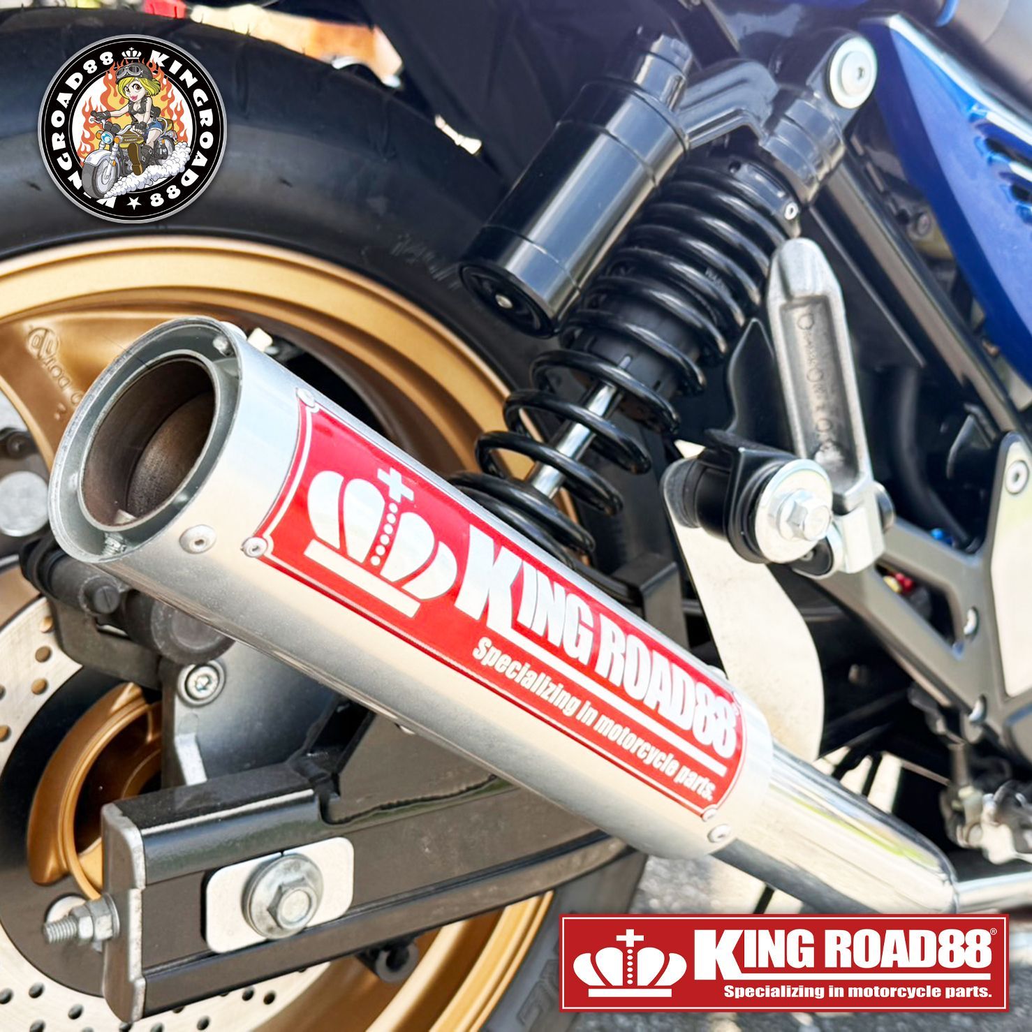 kawasaki バリオス マフラー Kingroad88 カワサキ バリオス1 バリオス I型 1型 ZR250A マフラー