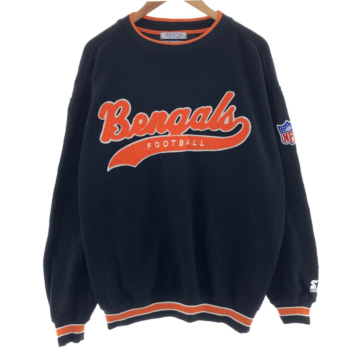 古着 90年代 スターター Starter NFL CINCINNATI BENGALS シンシナティベンガルズ スウェットシャツ トレーナー メンズXL相当/eaa382569
