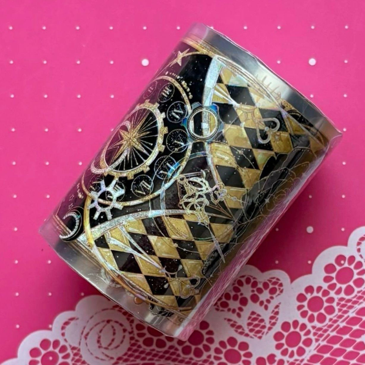 贝壳光 7cm×10m 星耀圣殿 海外マスキングテープ 海外マステ