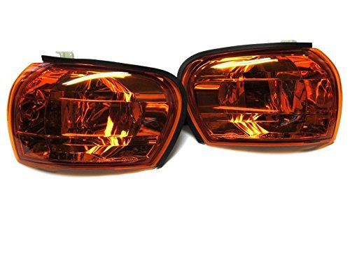 【人気商品】《BAR Autotech》コーナリングランプ レンズ 外装 パーツ フロント スバル インプレッサ GC8 WRX STI 1997~2000 レンズ + ベース (アンバーレンズ)