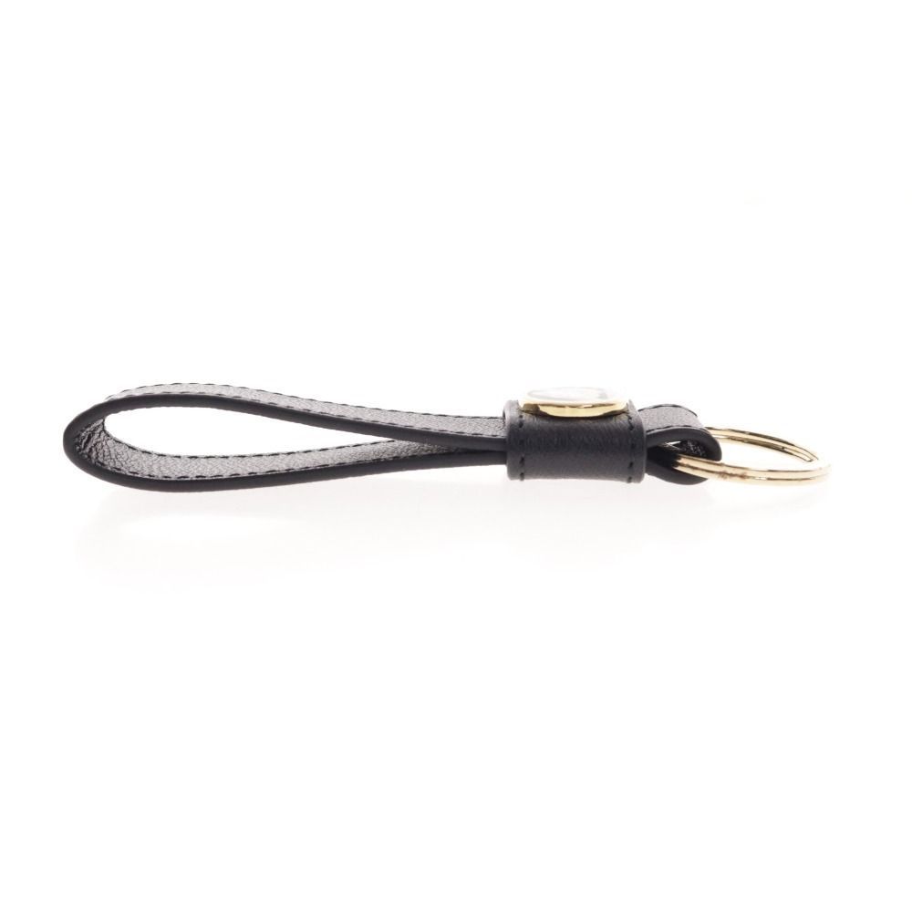 ロエベ　アナグラム　レザー　キーホルダー　キーリング　チャーム　ブラック 未使用級 入手困難 / LOEWE ロエベ アナグラムカラビナ