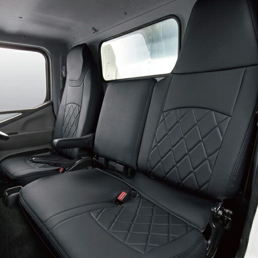  CLAZZIO クラッツィオ 働くクルマ ストロングレザー キルトタイプ 1列シート車全席分 シートカバー ニッサン NT450 アトラス H25(2013)/1〜H28(2016)/6 EB-4023-01 | 車 シート カバー 保護 カーシート 汚れ シートカバー