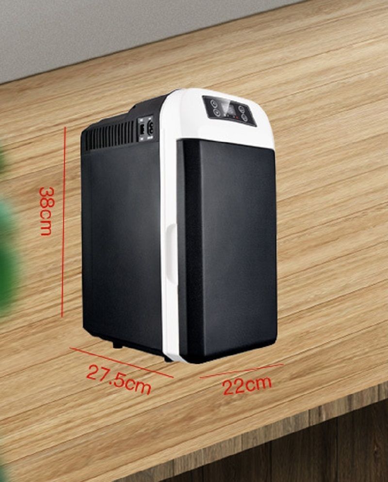 車載冷蔵庫 8L ポータブル冷蔵庫 -10℃～ 65℃調整 持ち運べる小型 ク ーラーボックス 家庭用車載用 立ち置き|平置き ブラック