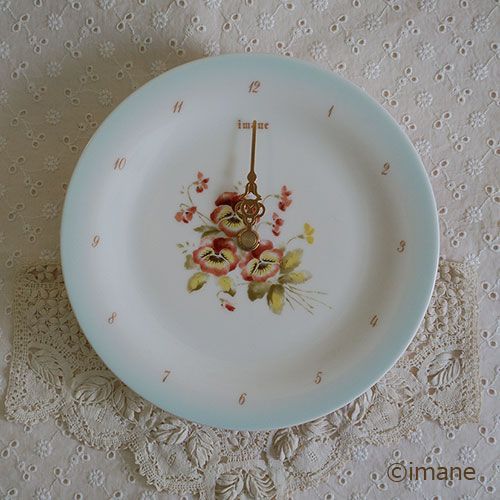 187 ｲﾏﾝ imaneﾊﾟﾝｼﾞｰﾌﾞﾙｰ 壁掛け時計 L - メルカリ