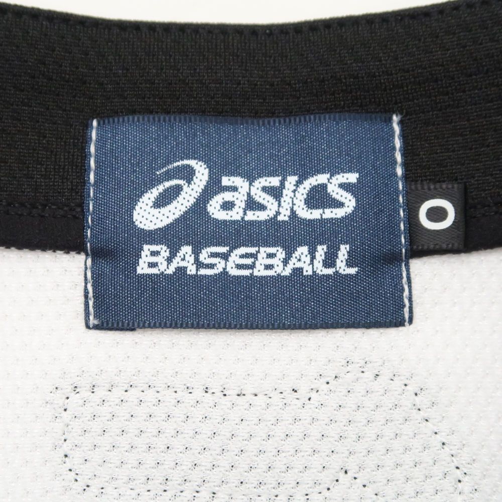 美品 asics アシックス 松商学園高校野球部 ベースボールシャツ O(XL相当） ポリエステル100% 半袖 練習着 甲子園 強豪 90年代 トップス メンズ HU1052A67 