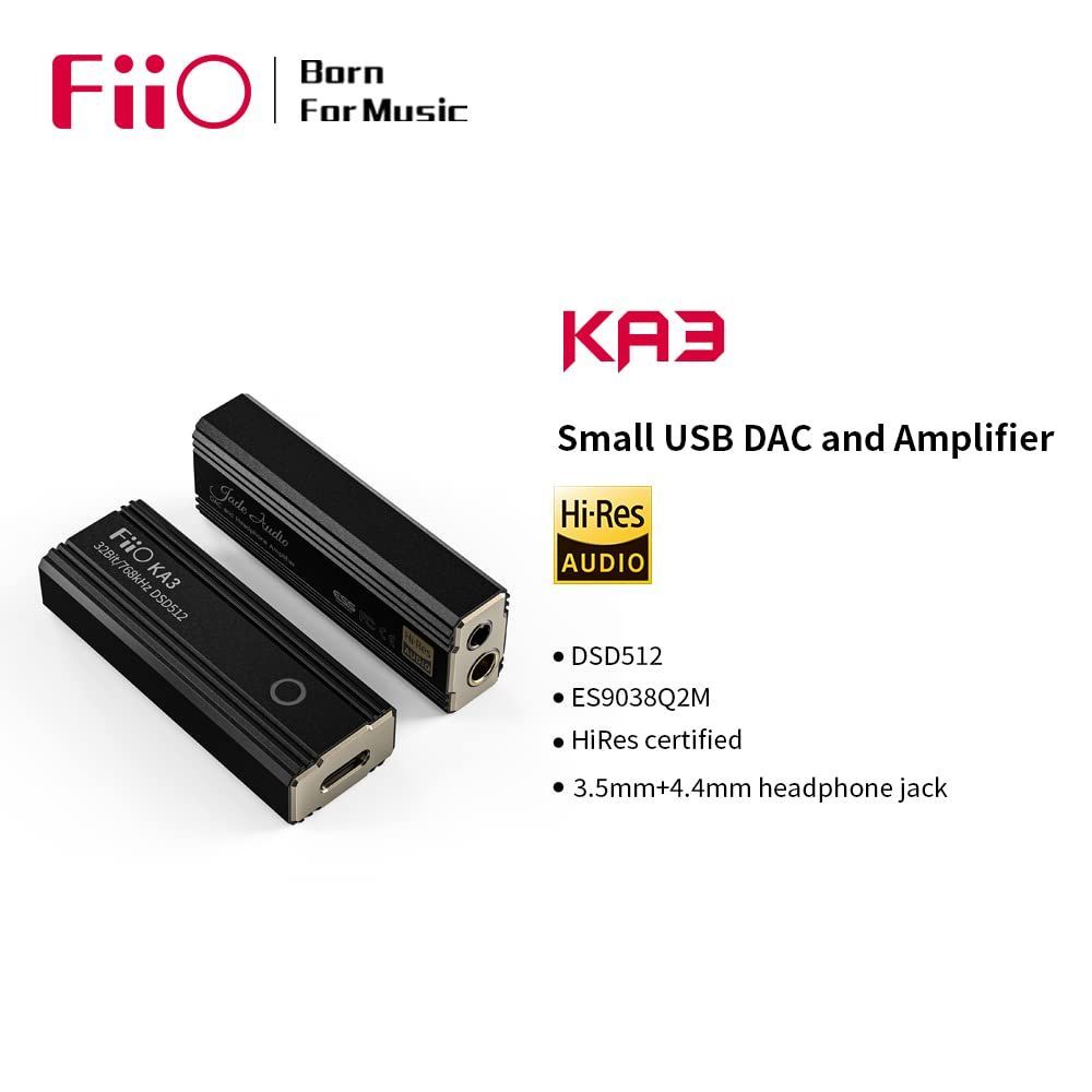 新品】Fiio JadeAudio⭐️KA3⭐️ヘッドフォンアンプ⭐️USB⭐️DAC