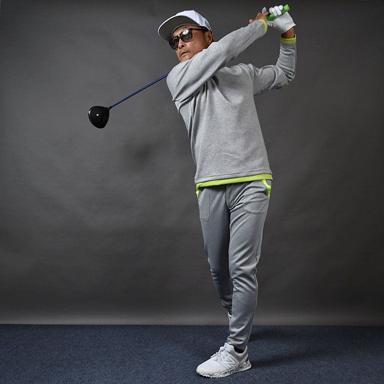 COMONGOLF コモンゴルフ ポンチ素材長袖モックネック-テーパードゴルフパンツセットアップ CG-SET4013B M L XL XXL XXXL ゴルフウェア 春秋 トレーナー ズボン バイ スウェット ストレッチ 伸縮性 保温性 WHITEMONARCHHOTEL_COM