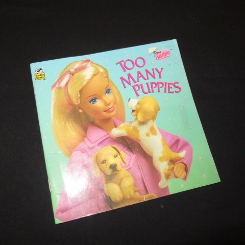 90’s1996年Barbieバービー本絵本コミックDear BarbieToo Many Puppysフィギュア人形ぬいぐるみ