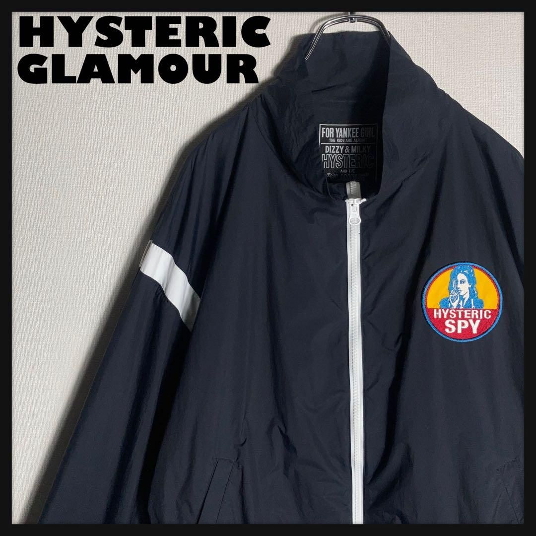 美品】HYSTERIC GLAMOUR ナイロンジャケット ヒスガール 黒 L