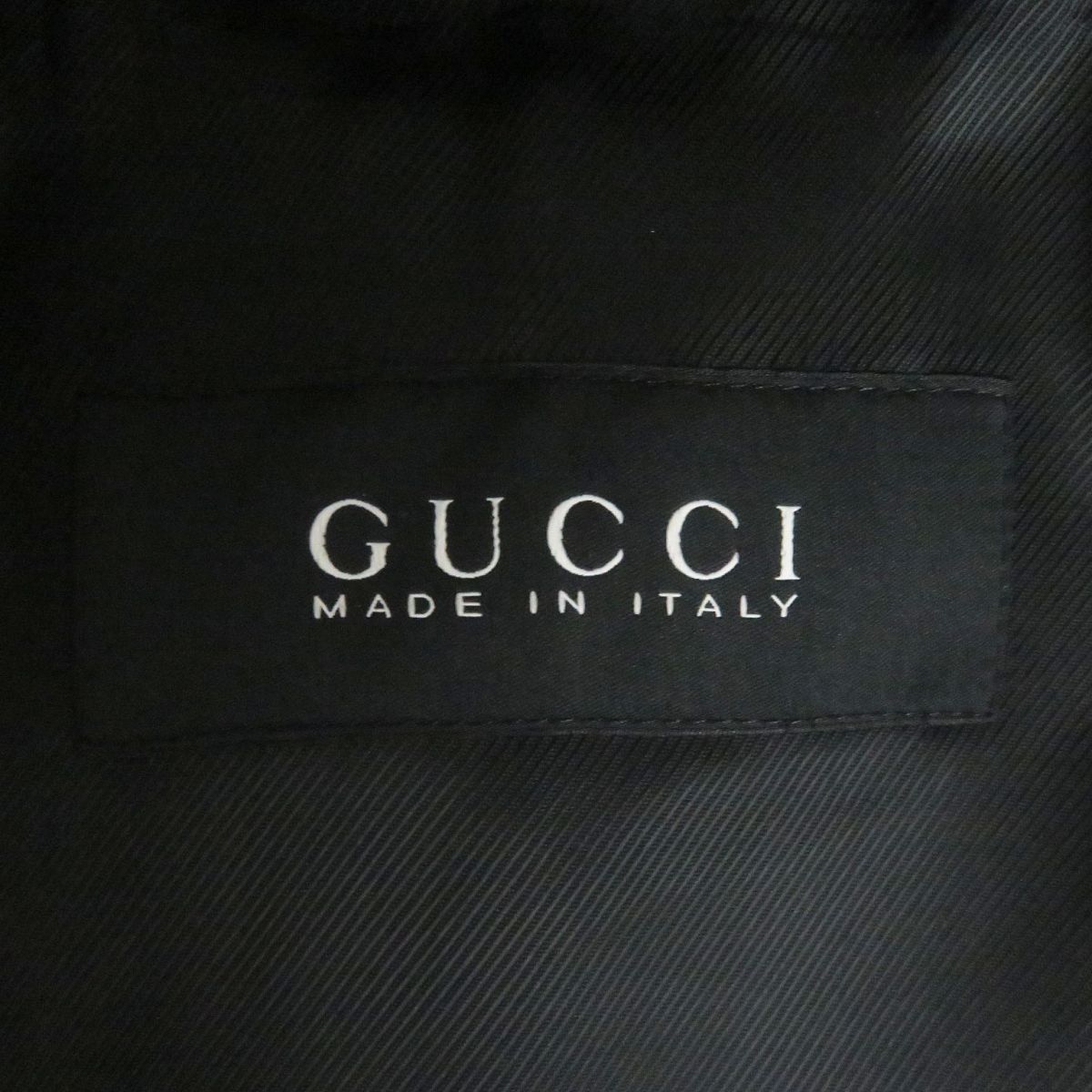 極美品□GUCCI/グッチ 無地 トグルボタン フーデッド ミドル丈 ウール