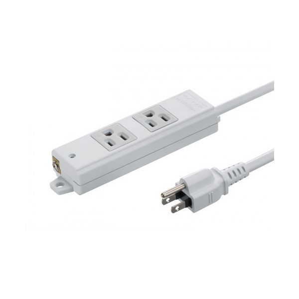 サンワサプライ工事物件タップ 3P 2個口 グレー 3m TAP-KS2N-3 1個