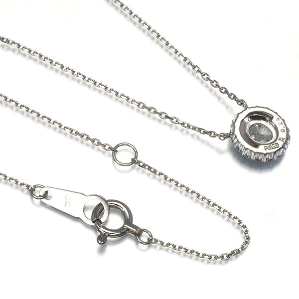 ヴァンドーム ネックレス ダイヤ ダイヤモンド 0.24ct Pt950/Pt850  