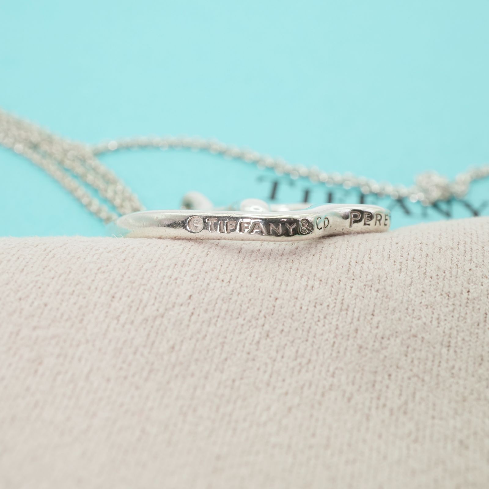 希少 美品 ティファニー アップル ラージ ネックレス ビッグ シルバー 大きい TIFFANY&Co. ティファニー アップル ラージ ネックレス シルバー