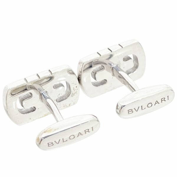ブルガリ カフス パレンテシ カフリンクス 925 SV スターリングシルバー BVLGARI スーツ ビジネス フォーマル メンズ 紳士 男性 シルバー小物 ブランド小物 き