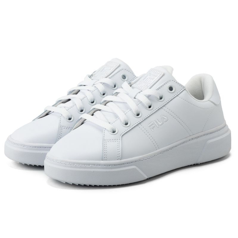 在庫限り outlet / 処分特価品  UFW23046100 COURT PLUMPY LITE(コートプランピーライフ)  WHITE【FILA フィラ メンズ レディース ユニセックス スニーカー 厚底】