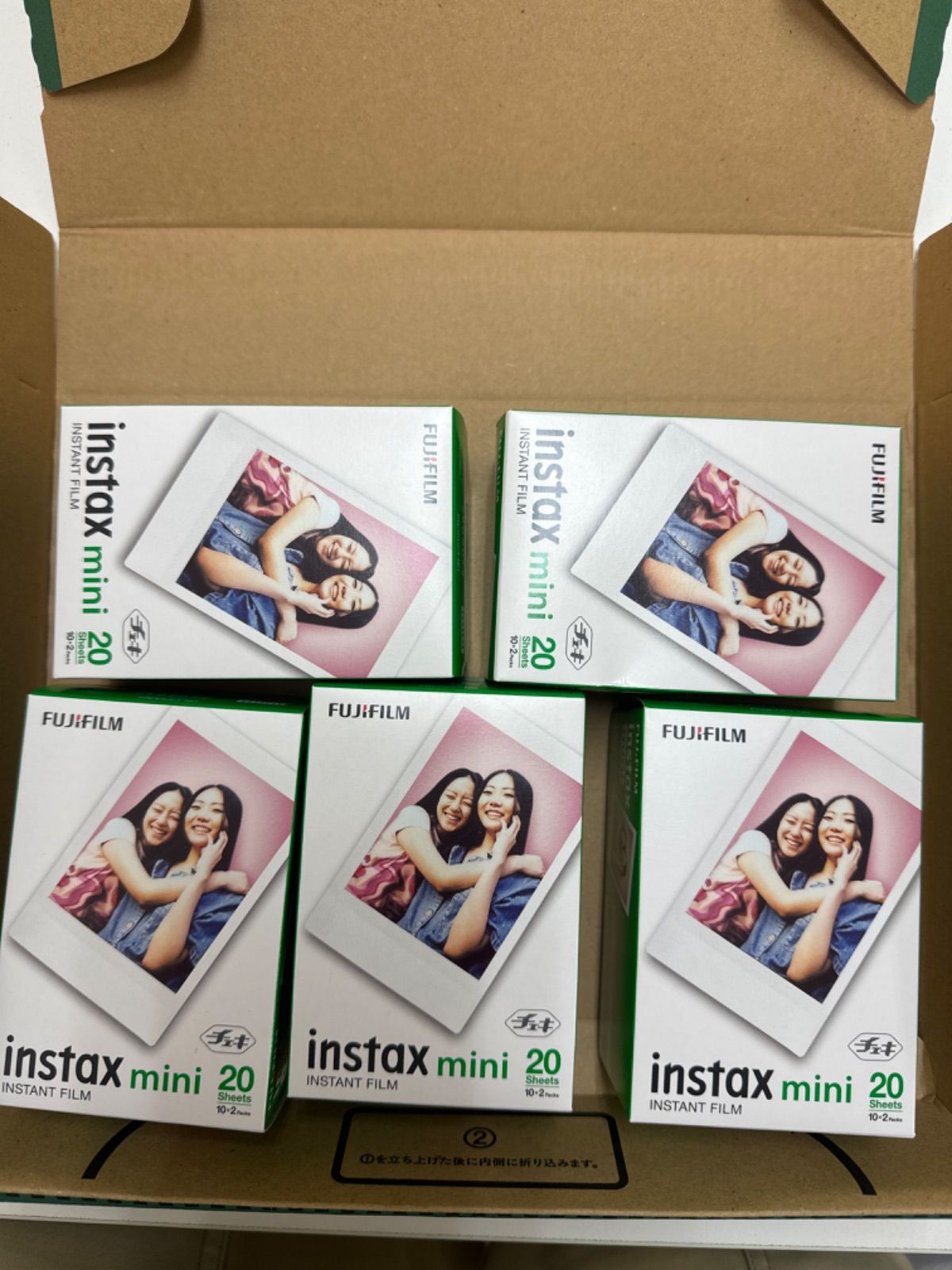 フジチェキフィルム１００枚分 2本パックx5