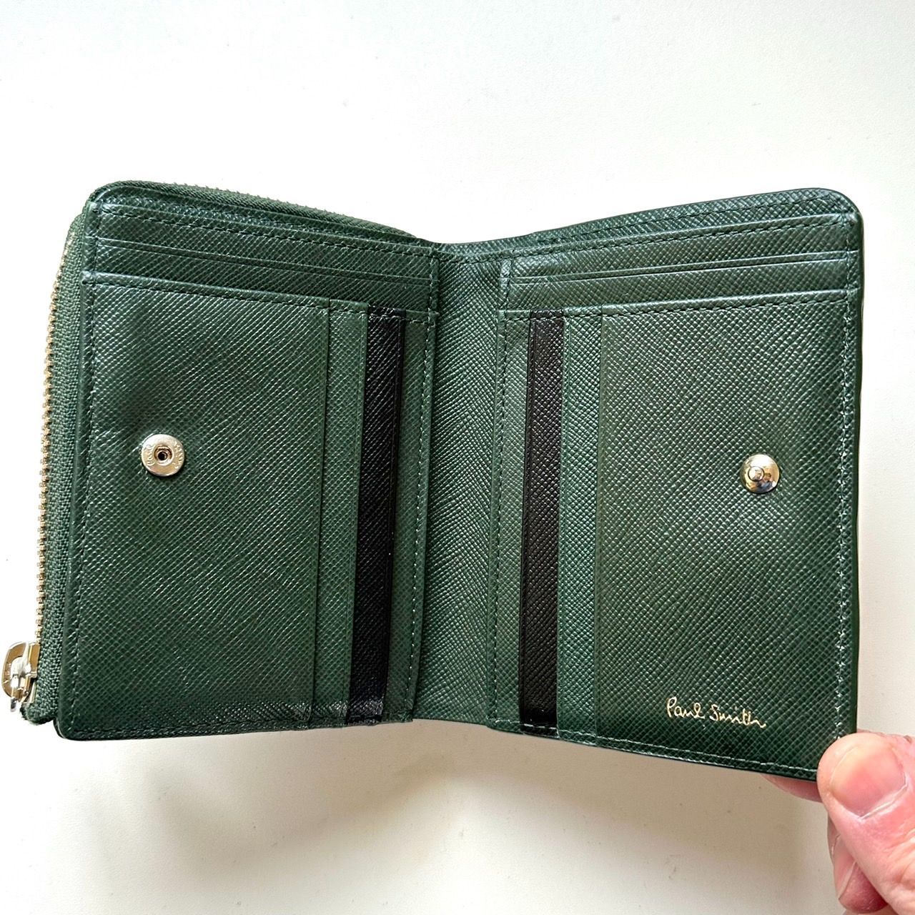 ポールスミス ポールドローイング 折りたたみ(グリーン) ポールスミス Paul Smith 二つ折り財布 ポールドローイング2