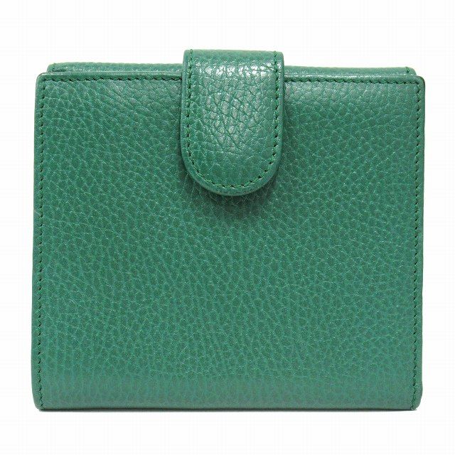 GUCCI グッチ レザー 財布 二つ折り インターロッキング G ロゴ
