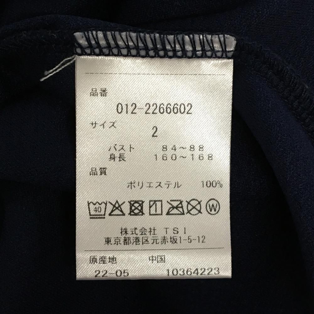 new balance ゴルフ ハイネック　サイズ6 ネイビー 超美品】ニューバランスゴルフ 半袖ハイネックシャツ ネイビー