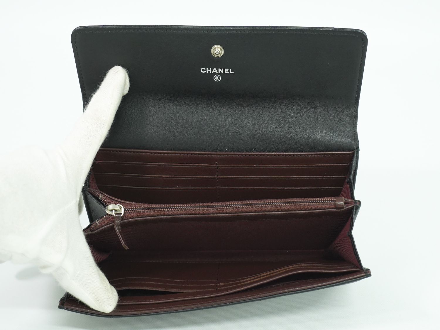 本物 CHANEL シャネル ココマーク マトラッセ 長財布 ロング 本物 CHANEL シャネル ココマーク マトラッセ 長財布 ロング