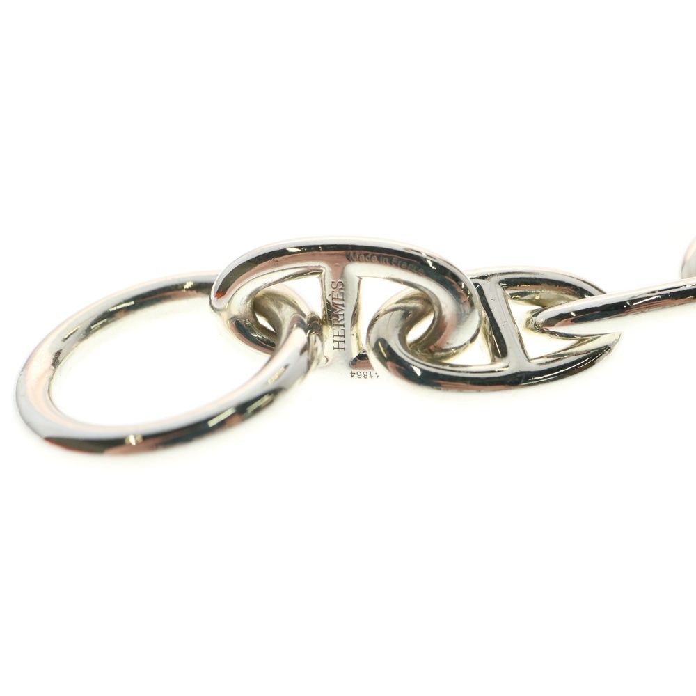 中古　シェーヌダンクル　エルメス シルバーチェーンブレスレットGM14コマ HERMES (エルメス) Chaine d'Ancre GM シェーヌダンクル GM 14