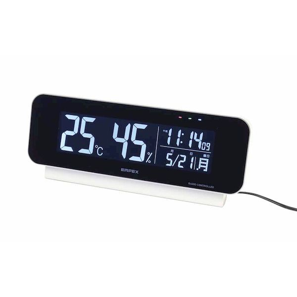 7営業日以内発送 エンペックス気象計 TD-8262 電波時計付きデジタル温湿度計 TD8262 沖縄離島販売不可