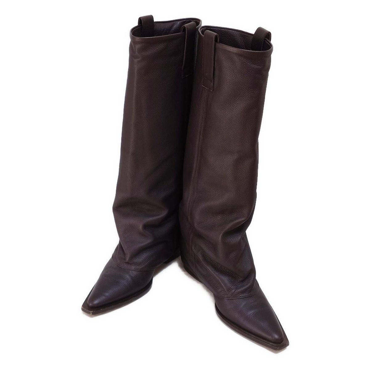 BRENTA ブレンタ　ブーツ　ブラウン　37サイズ BRENTA ブレンタ ロングブーツ 37 ブラウン レザー 24