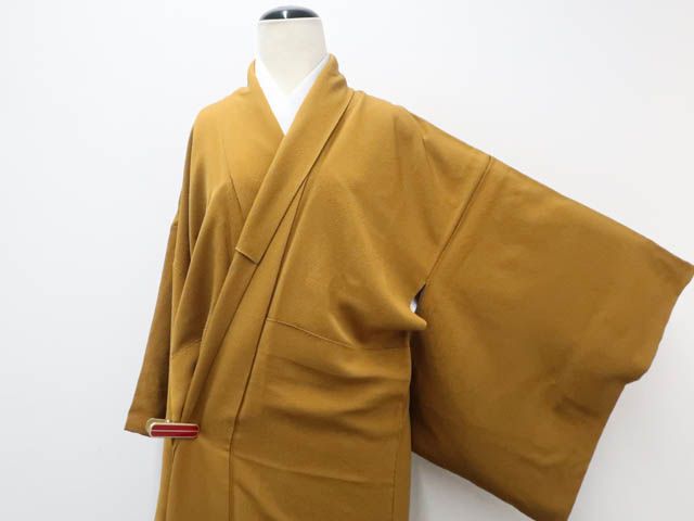 未使用!正絹◇伝統工芸染士落款◇極上色無地157.5cm一つ紋(五三桐)鉄御納戸 未使用!正絹◇伝統工芸染士落款◇極上色無地157.5cm一