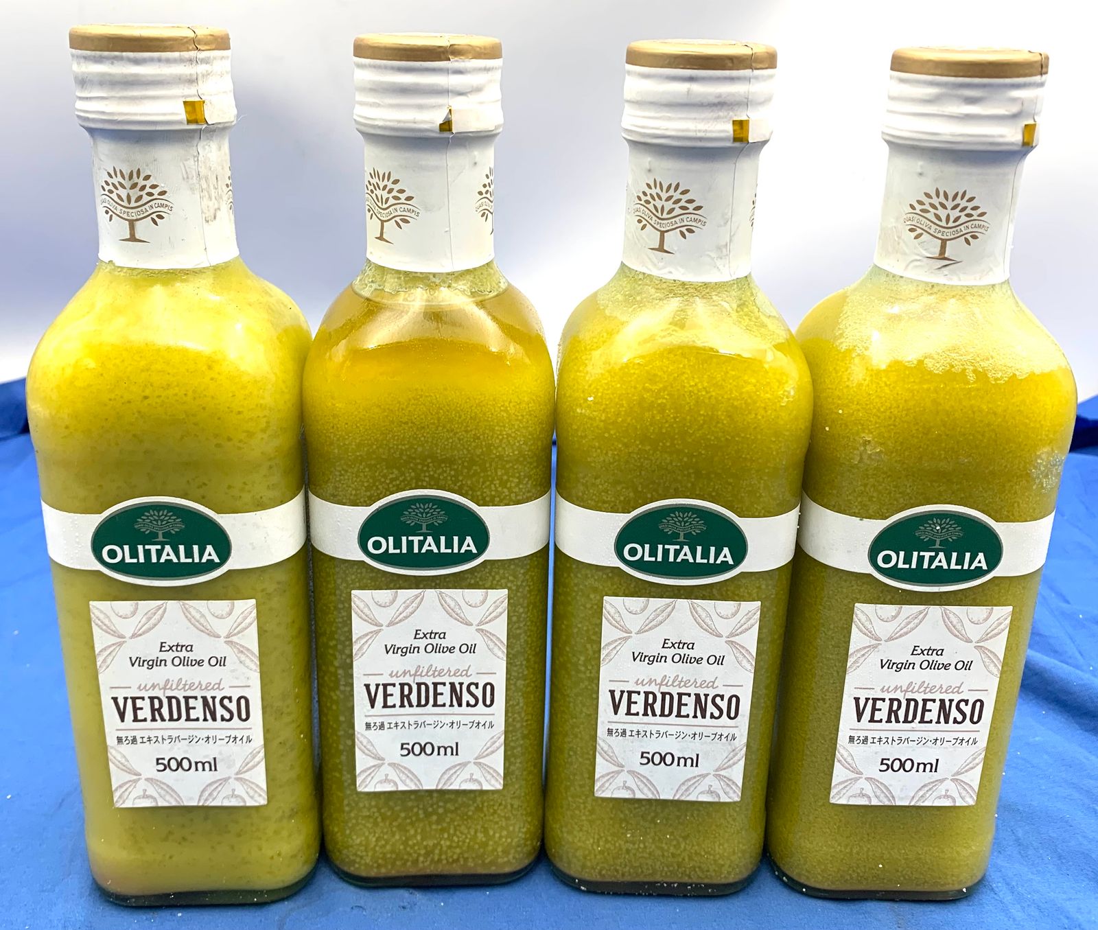 【新品・未開封品】【４個】無ろ過エキストラバージンオリーブオイル 500ml 新品・未開封品】【ビン系】【4個】無ろ過エキストラバージン