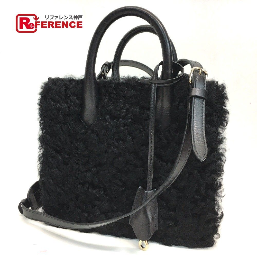 美品 バレンシアガ 347237 パドロックヌード ミニ ムートン バレンシアガ 347237 パドロックヌード ミニ 2WAY ムートン - メルカリ