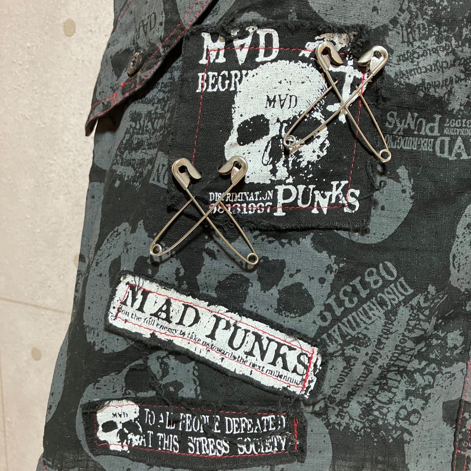 MADPUNKS マッドパンク MAD GIRL マッドガール スカル シャツ 
