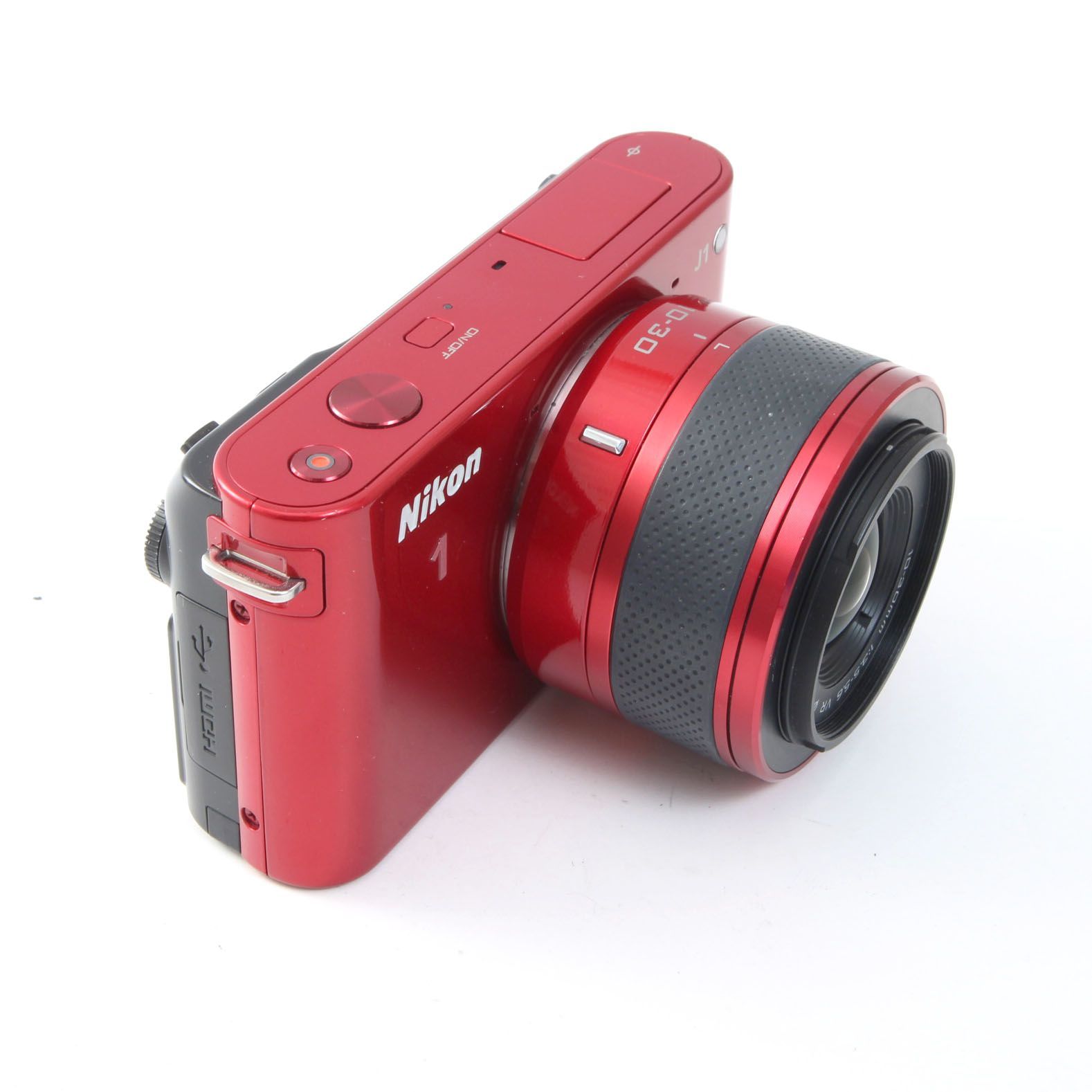 Nikon 1 J1 ニコン Nikon 1 J1(赤) + レンズ2本（18.5mm / 10-30mm)
