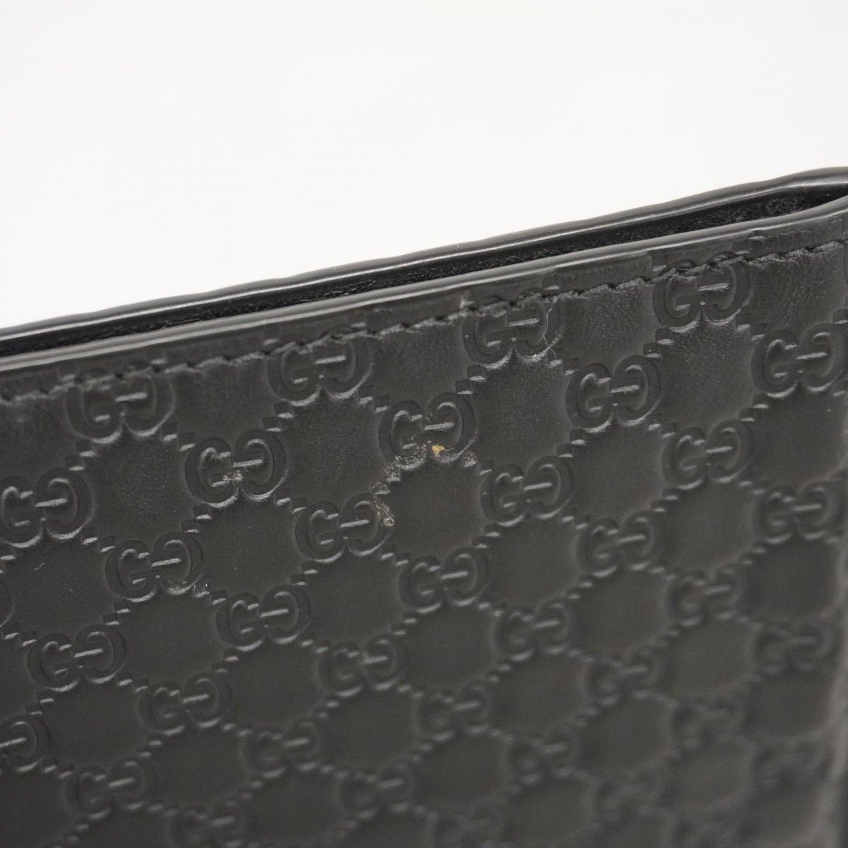 【中古】GUCCI マネークリップ GG シマレザー　管理F 中古】GUCCI マネークリップ GG シマレザー管理F