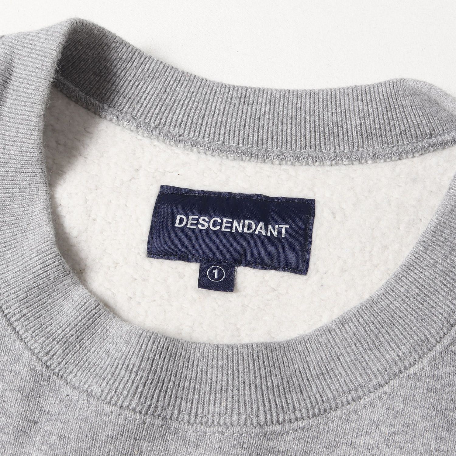 DESCENDANT ディセンダント スウェット サイズ:1 オーバルロゴ刺繍 