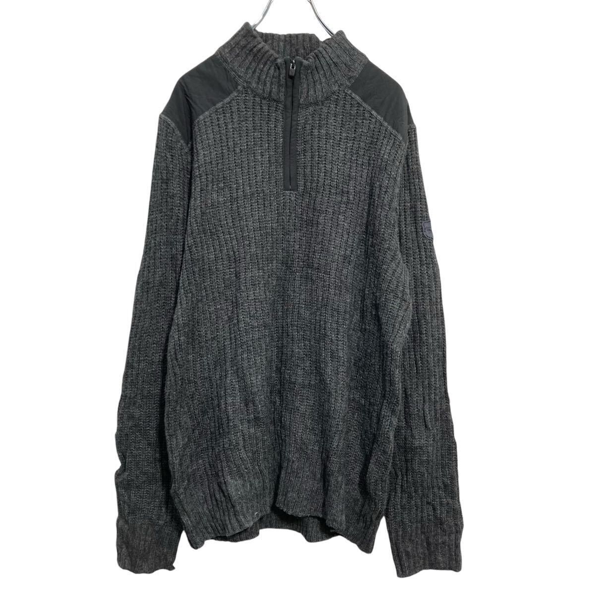 Eddie Bauer ウール混紡 ハーフジップ ニット セーター L グレー エディーバウアー モックネック 古着卸 アメリカ仕入  a702-5852 - メルカリ