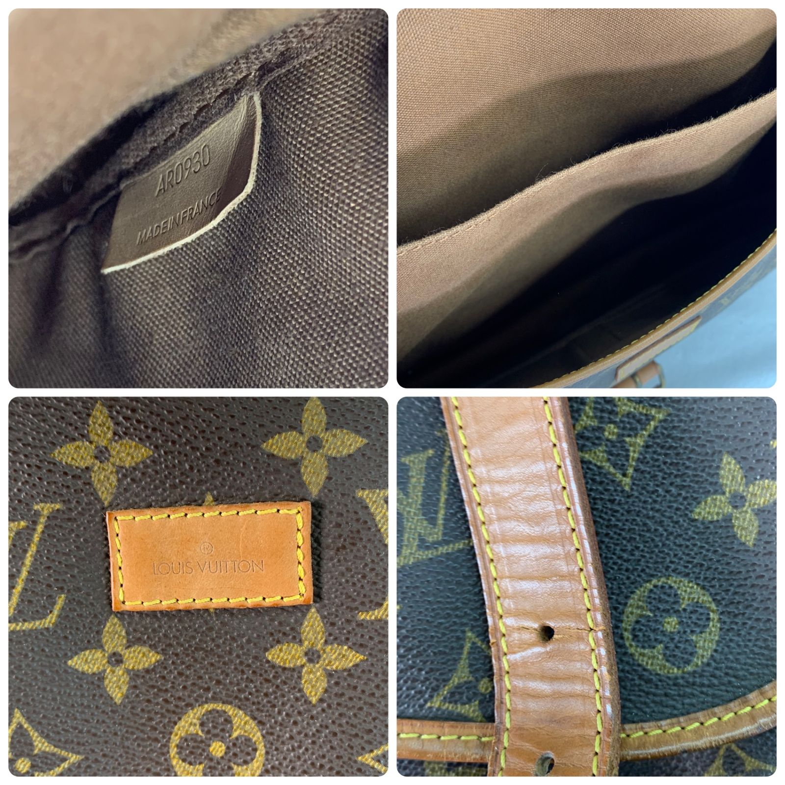 LOUIS VUITTON ルイヴィトン モノグラム ソミュール35 ショルダー 