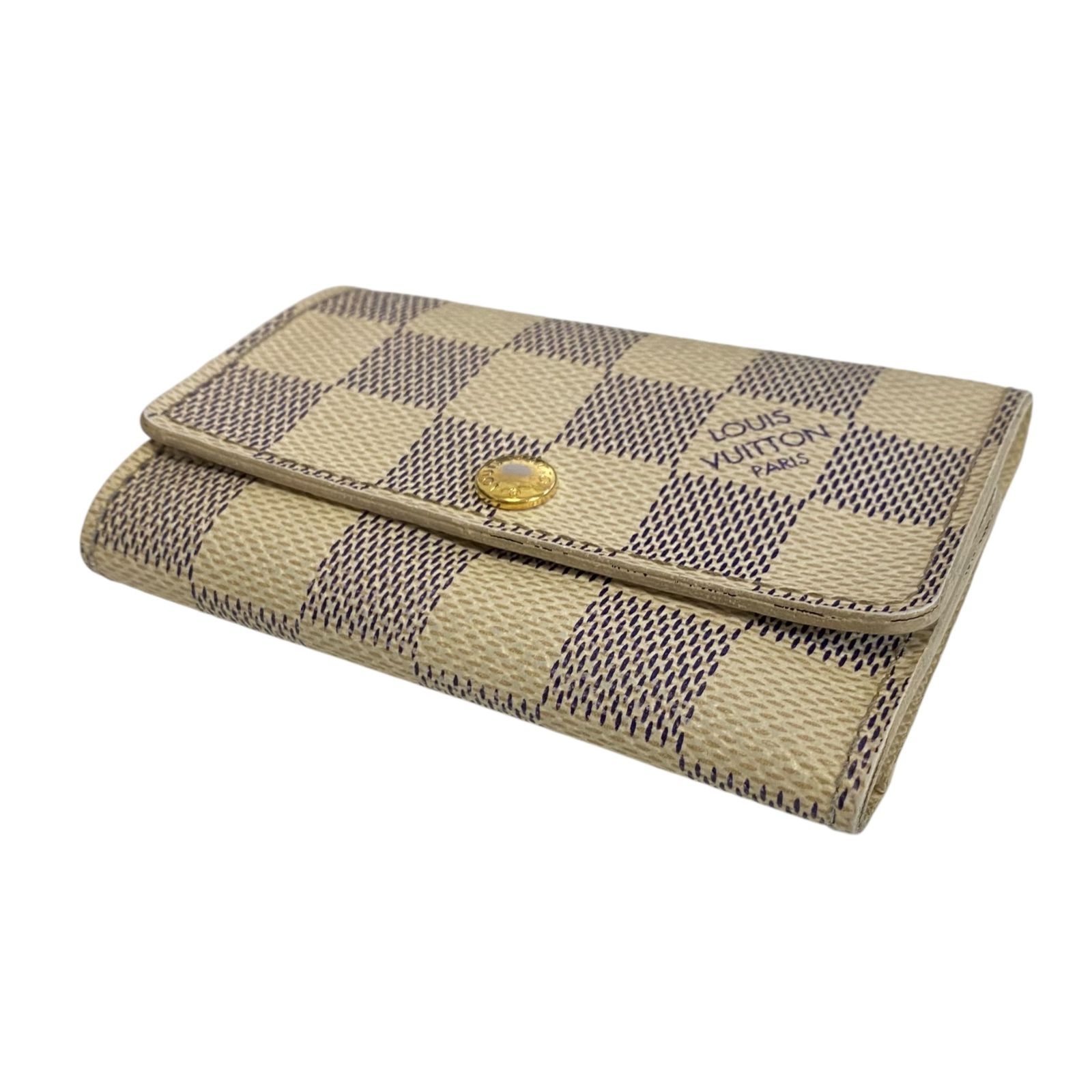 中古品】LOUIS VUITTON ルイヴィトン ダミエ・アズール キーケース 