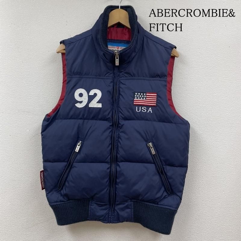 アバクロンビー＆フィッチ ダウンベスト USA国旗 92 ABERCROMBIE&FITCH アバクロンビーアンドフィッチ ベスト 星条旗