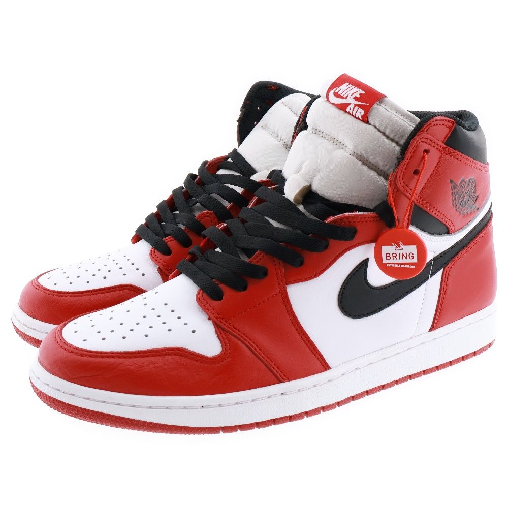 NIKE (ナイキ) 2015年 AIR JORDAN 1 RETRO HIGH OG CHICAGO エアジョーダン1ハイカットスニーカー シカゴ  ホワイト/レッド US12/30cm 555088-101 - メルカリ